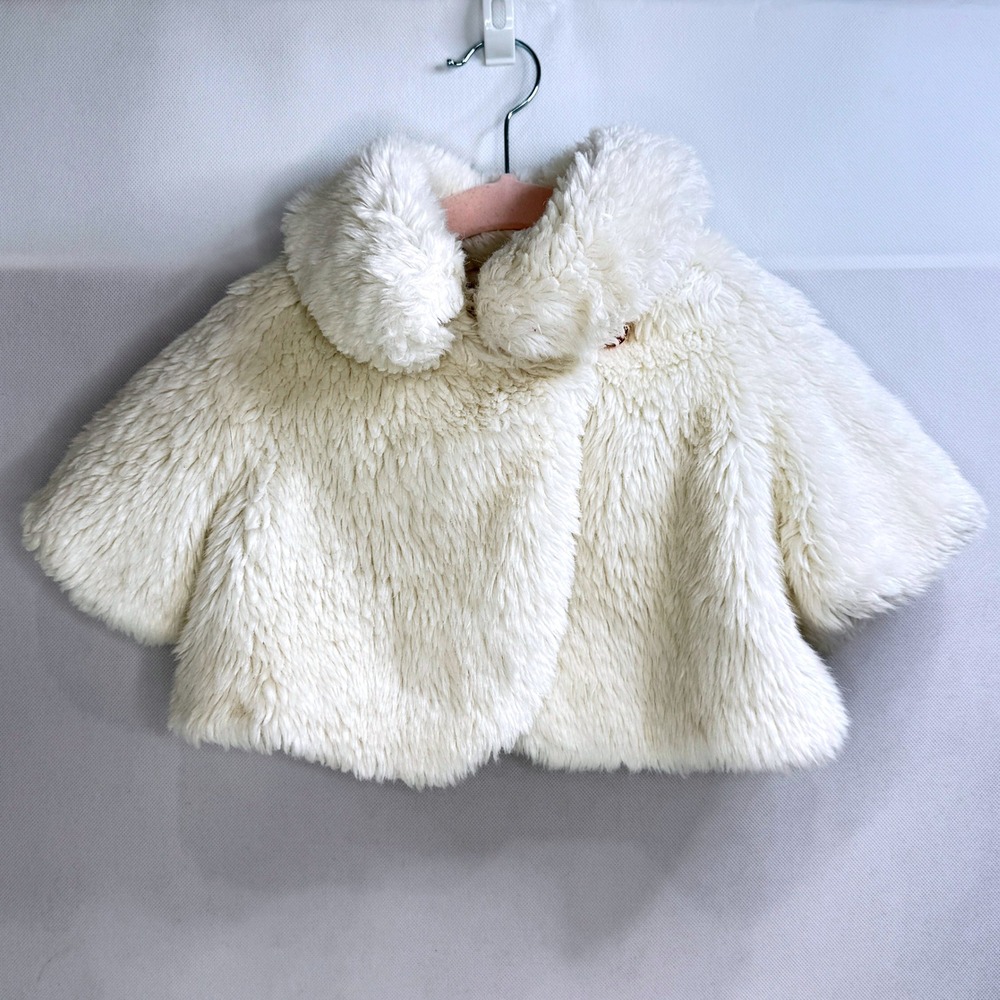 Baker by Ted Baker Girls Faux Fur Shrug Jacket‎ 3T Holiday Party Wedding Fancy